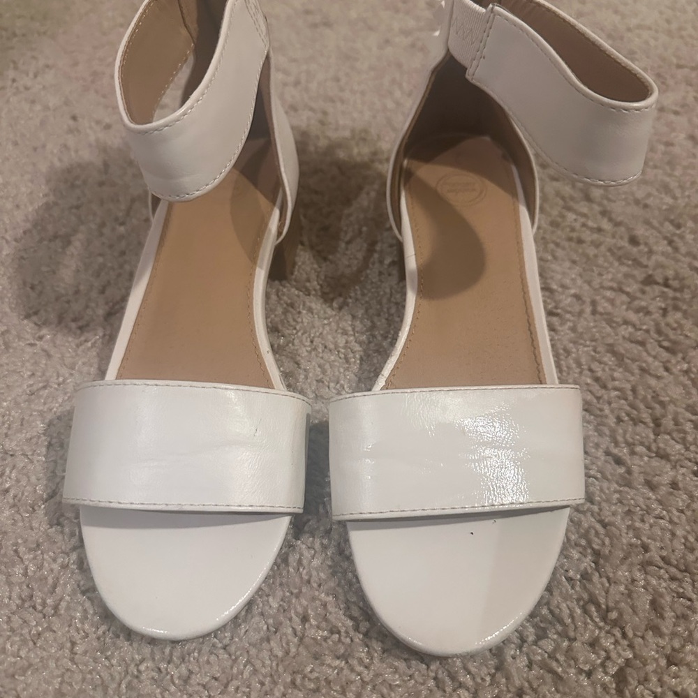 Wonder Nation White Kids Dress Shoes